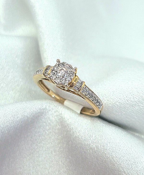 10kt. Yellow Gold Diamond Engagement Ring