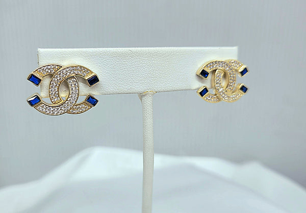 10kt. Yellow Gold Chanel Post Earrings