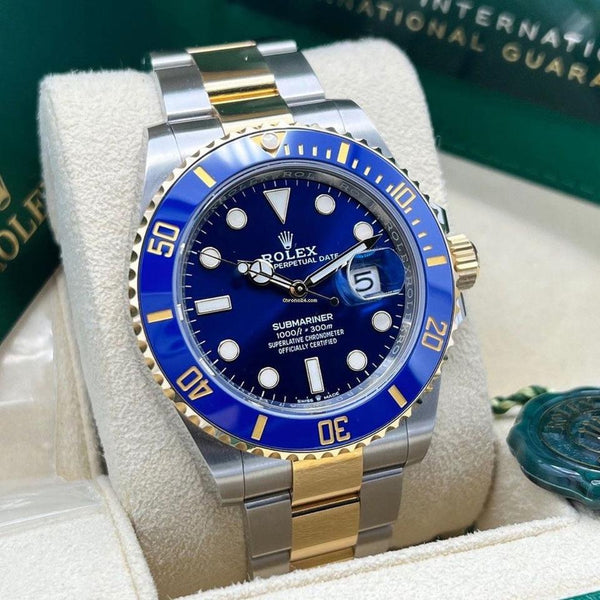 Men's Blue/Gold Rolex Submariner 2024 Ref: 126613LB