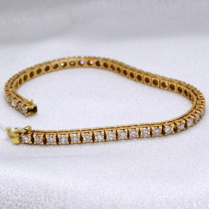 14kt. Yellow Gold Diamond Tennis Bracelet