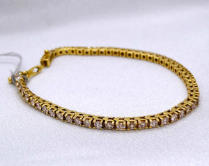 18kt. Yellow Gold Diamond Tennis Bracelet