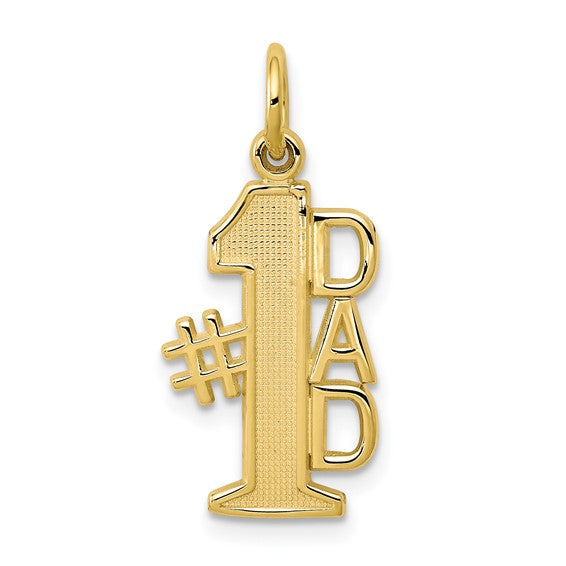 10kt yellow gold #1 DAD Charm