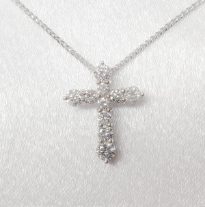 18kt. Diamond Cross Pendant