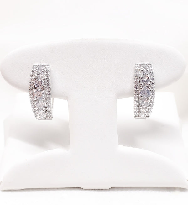 18kt. Cubic Zirconia Earrings