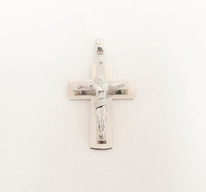 14kt. Modern Matt/Polished Crucifix