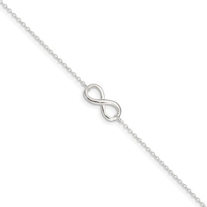 Sterling Silver Infinity Symbol Anklet