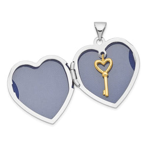 Sterling Silver Gold-plated Heart Locket