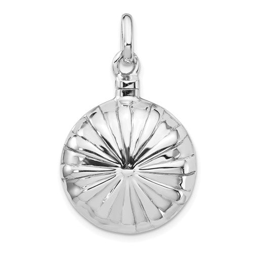 Sterling Silver Puffed Ash Holder Pendant