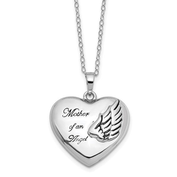 Sterling Silver Mother of an Angel Ash Holder Necklace