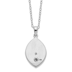 Sterling Silver Gold-tone Heart in Egg Shaped Ash Holder Necklace