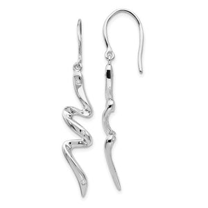 Sterling Silver and Diamond Earrings