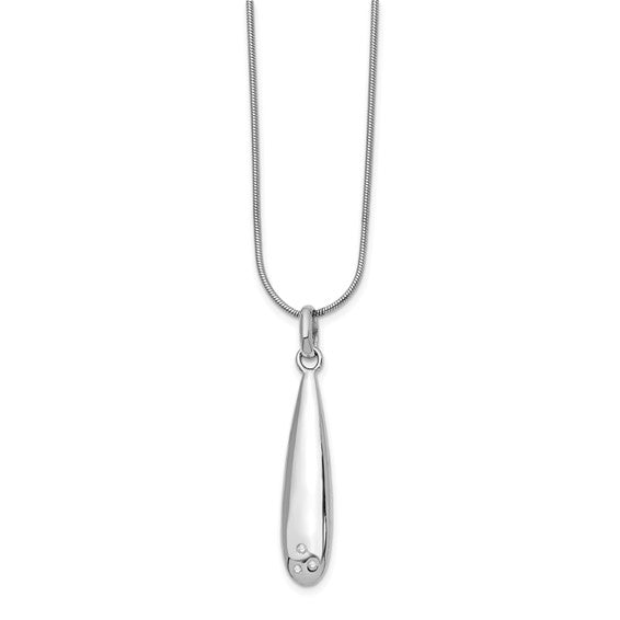 Sterling Silver & Diamond Necklace