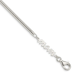 Sterling Silver MOM Bracelet