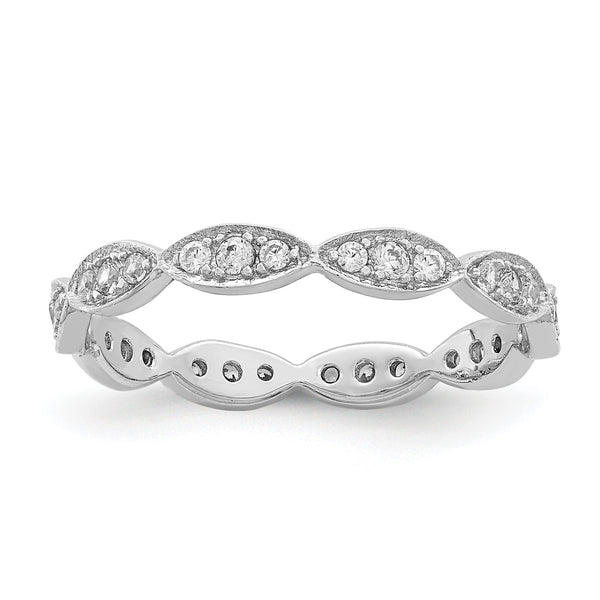 Sterling Silver Fancy Scalloped Band