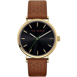 MIMOSSA T perforated leather strap watch